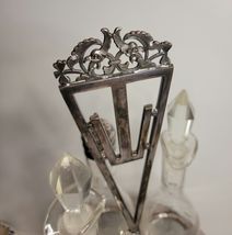 Lazy Susan Cruet Condiment Set Etched & Engraved No. 38 Caddy image 3