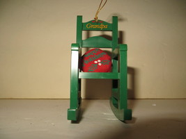 Avon Timeless Treasures Grandpa Rocking Chair Ornament - $3.49