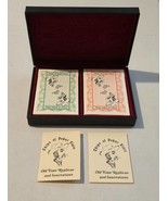 Vintage US Playing Cards Chips of Poker Flats 2 Deck Black Red Velvet Li... - $49.45
