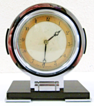 1930s Smiths Art Deco Machine Age Modernist Desk Clock - $173.25