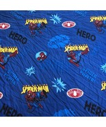 Marvel The Amazing Spiderman Comic Twin Flat Bed Sheet Kids Bedding Material - $27.57