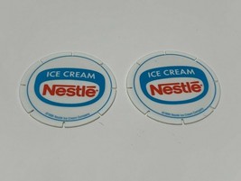 Lot 2 Nestle Ice Cream Flintstones Cartoon POG Hawaii  Milk Cap - $15.79