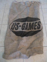 Burlap Bag Sack 18&quot; X 34&quot; Potato Race  Craft Gunny Jute Feed US-GAMES Printed - £7.12 GBP
