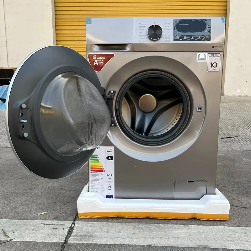 Drum Washing Machine Compact Portable Full Automatic Laundry Washer in Gray - $2,295.50