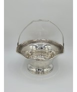 Antique Monogrammed Sterling Silver Cement Filled Base Basket - $4,096.16 MXN