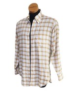 VTG Sears Mens Comfort Shirt Best Perma Prest Windowpane Long Sleeve Dre... - $27.74 CAD