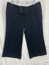 Maurices Crop Women&#39;s Black Dress Pants Carrier Stretch Business Size 3/4 - £8.21 GBP