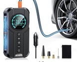 Tire Inflator Portable Powered Electric Air Compressor for Motorcycle Bi... - $54.42