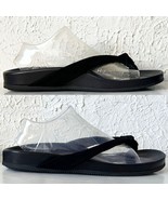 Donald J Pliner Celea Black Suede Leather Thong Sandal - Women&#39;s Size 8.5 - $33.20