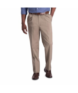 NEW Haggar Iron Free Premium Khaki  Pleat Front  Comfort Waist pants siz... - $39.99