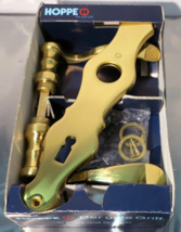 NOS HOPPE Brass Interior Room Door Handle Set - Model: Torino - $29.96