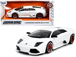 Lamborghini Murcielago LP640 White &quot;Hyper-Spec&quot; 1/24 Diecast Model Car b... - £31.65 GBP