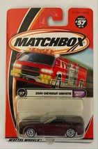 New Matchbox #57 2000 Chevrolet Corvette Wheeled Envy 92267 Maroon - $7.91