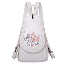 New Women Backpack Fashion School Bags for Teenage Girls White Leather Backpack  - £29.01 GBP