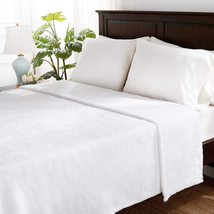 Berkshire Blanket Extra-Fluffy Blanket Ultra Plush True White Full 80&quot; x... - $39.99