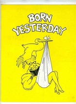 Born Yesterday Souvenir Program Ed Asner Karen Valentine Lyle Waggoner 1... - £18.97 GBP