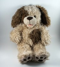Build A Bear Plush Scruffy Puppy Tan/Cream &amp; Brown Spots 16&quot; Tall Spanie... - $19.99