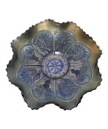 Antique Fenton Art Carnival Glass Bowl &quot;Peacock and Grape&quot; Ruffled Colla... - $96.21 CAD