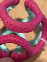 Ogobolli Red/Blue 3&quot; Teether Ball *NEW/No Package*  yy1 - $7.99