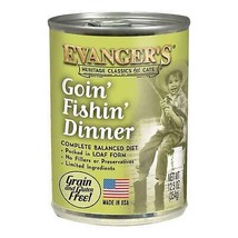 Evanger&#39;s Heritage Classic Wet Cat Food Goin&#39; Fishin&#39; 12ea/12.8 oz, 12 pk - £41.11 GBP