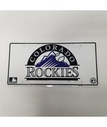 Vintage Colorado Rockies MLB Novelty Metal License Plate, White Base, 6&quot;... - £13.37 GBP