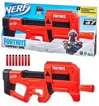 Nerf Fortnite Compact SMG Motorized Blasting Gun, (8) Elite Bullets - £37.52 GBP