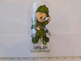 Elmer Fudd Pepsi Collector black writing Warner Bros 1973 Glass Cup Drinking RAR - £20.23 GBP