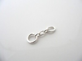 Tiffany &amp; Co Sterling Silver Bracelet Necklace Link Oval Clasp Extender ... - £139.83 GBP