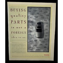 Toyota Vintage Print Ad 90s Made in America Autos Cars Avalon - $10.49