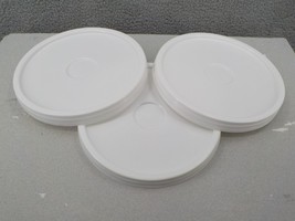 Pureplastic Bucket Lids 3 Pack Round Pail Lids Only 5 Gallon Food Grade Euc - £4.61 GBP