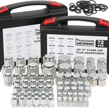 144Pcs Hydraulic Jic 37 Degree And Orfs Flat Face Cap And, Ring Seal Inc... - $142.99