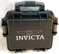 Black Invicta Three 3 Slot Pro Diver Case Watch Box / Case Impact Resistant - £20.77 GBP