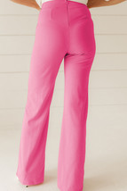 Sachet Pink High Waist Central Seam Flared Pants - $347.52 MXN