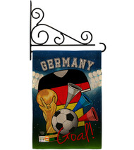 World Cup Germany Soccer Burlap - Impressions Decorative Metal Fansy Wall Bracke - £27.14 GBP