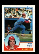1983 Topps #100 Pete Rose Nmmt Phillies Nicely Centered - £6.92 GBP