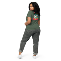 Women’s High-Waisted T-Shirt – ID Surf (Back Print) Pine - $49.99