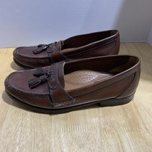 Vintage Bass Mens Leather Loafers Tassel Kiltie Slip On Shoes Size 8M - $645.87 MXN