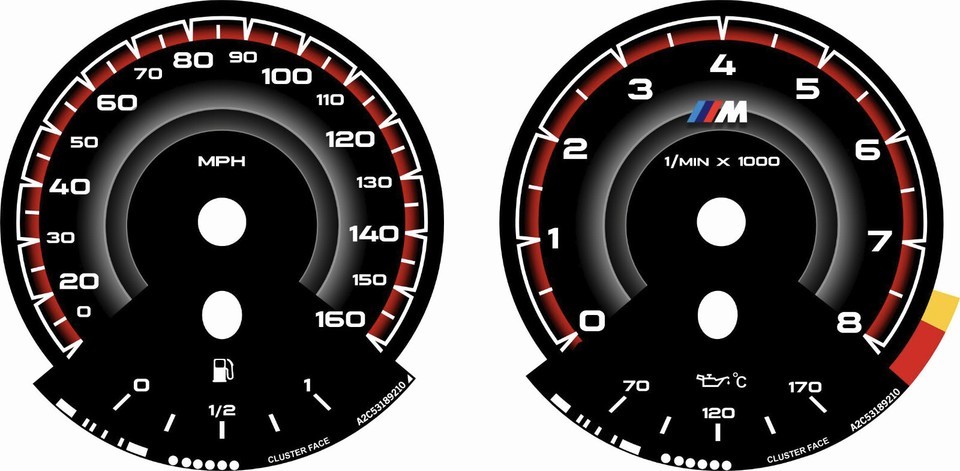 BMW E92 E60 e63 e64 e70X5 e71X6 Instrument Cluster face Available in MPH... - $58.41