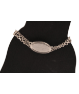 Speidel ID Bracelet Vintage NEW 6.5 Inches Oval Silver Tone No Engraving - $390.78 MXN