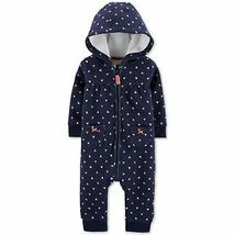 Carter&#39;sGirls Fleece Hooded Coverall ,Size 18 Months - £14.35 GBP