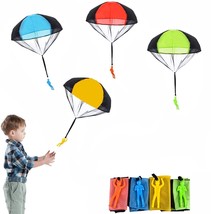 4 Pcs Parachute Toy Tangle Free Throwing Toy Parachute Outdoor Children&#39;s Flying - £17.92 GBP