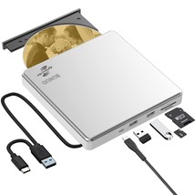 External Cd Dvd Drive Lightscribe Cd/Dvd Burner +/-Rw Player Portable Optical Di - £51.63 GBP