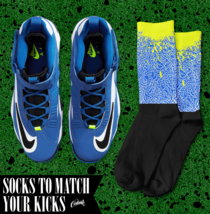 ELEPHANT Socks for N Air Griffey Max 1 Varsity Royal Volt Black White Shirt - £16.53 GBP