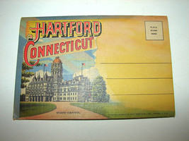 1948 Hartford CT Souvenir Photo Postcard Folder - £11.95 GBP