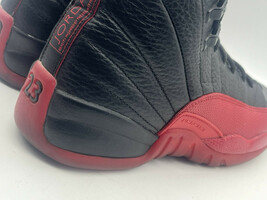 2016 Jordan 12 Retro  Flu Game  Black Red Size 6.5 - £118.28 GBP