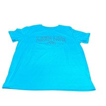 Lake Life Graphic T-Shirt Aqua Blue Short Sleeve Top Summer 2XL - $318.07 MXN