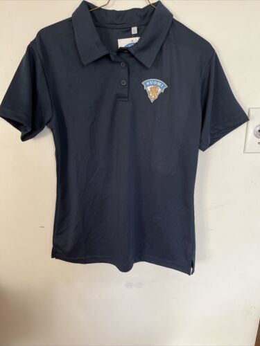 WOMANS Large Suomi Finland Polo Shirt HOCKEY - $20.33