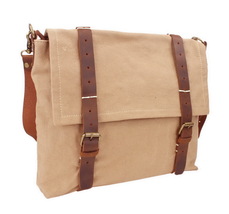 Vagarant Traveler Casual Style Slim Canvas Messenger Bag CM16.Khaki - $53.00
