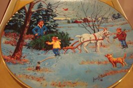 Country Christmas 1988 Plate Signed by Lowell Davis, 8 1/2&quot;[am2] - £23.11 GBP