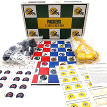 Vintage 1993 Green Bay Packers Checkers Board Game NFL VS Chicago Bears ... - £14.18 GBP